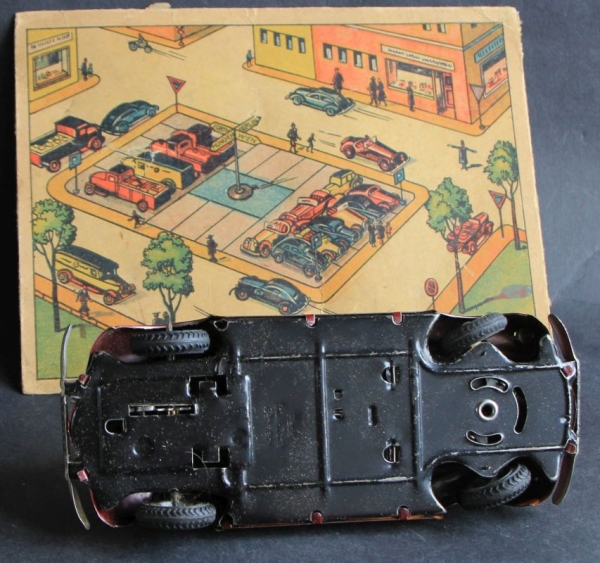 JNF Neuhiel Volkswagen Kdf 1939 "IN 35" Tinmodel with Frictiondrive and original boxtop (1316)